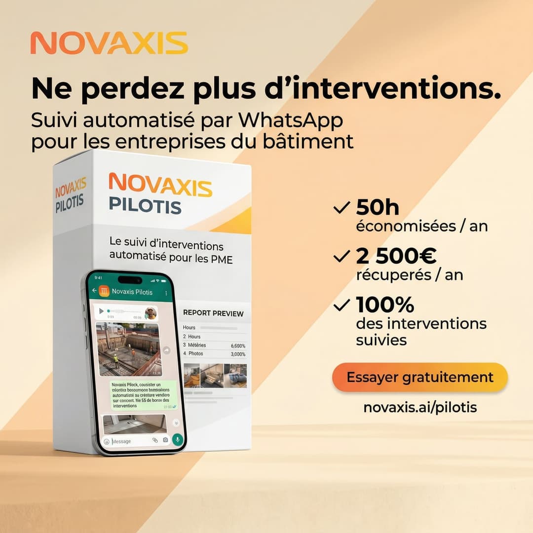 Novaxis Pilotis — Ne perdez plus d'interventions